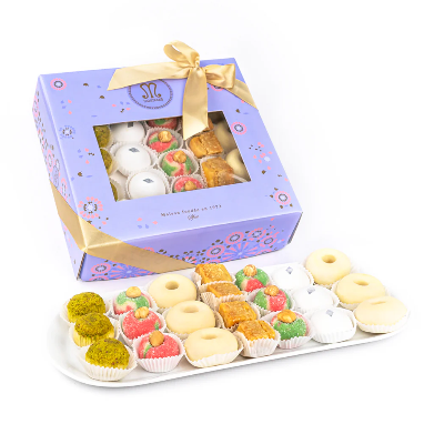 ASSORTED ALMOND PASTRY GIFT BOX – 1KG TUNISIAN SWEETS