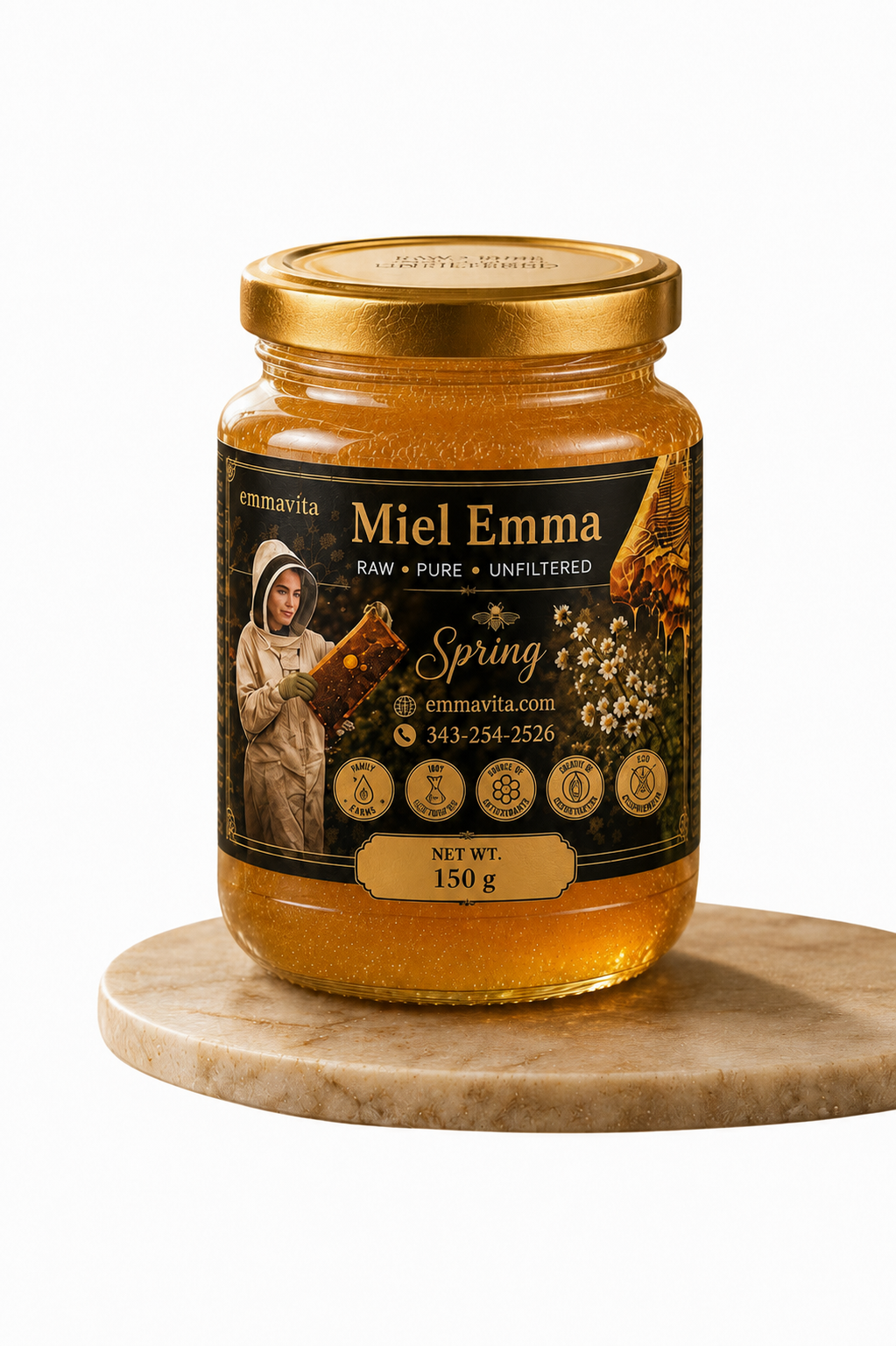 Miel de printemps brut