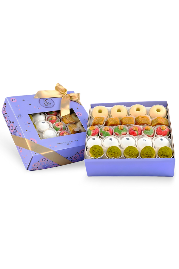ASSORTED ALMOND PASTRY GIFT BOX – 1KG TUNISIAN SWEETS
