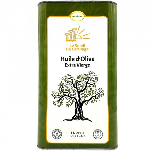 Soleil de Carthage Extra Virgin Olive Oil – 3L